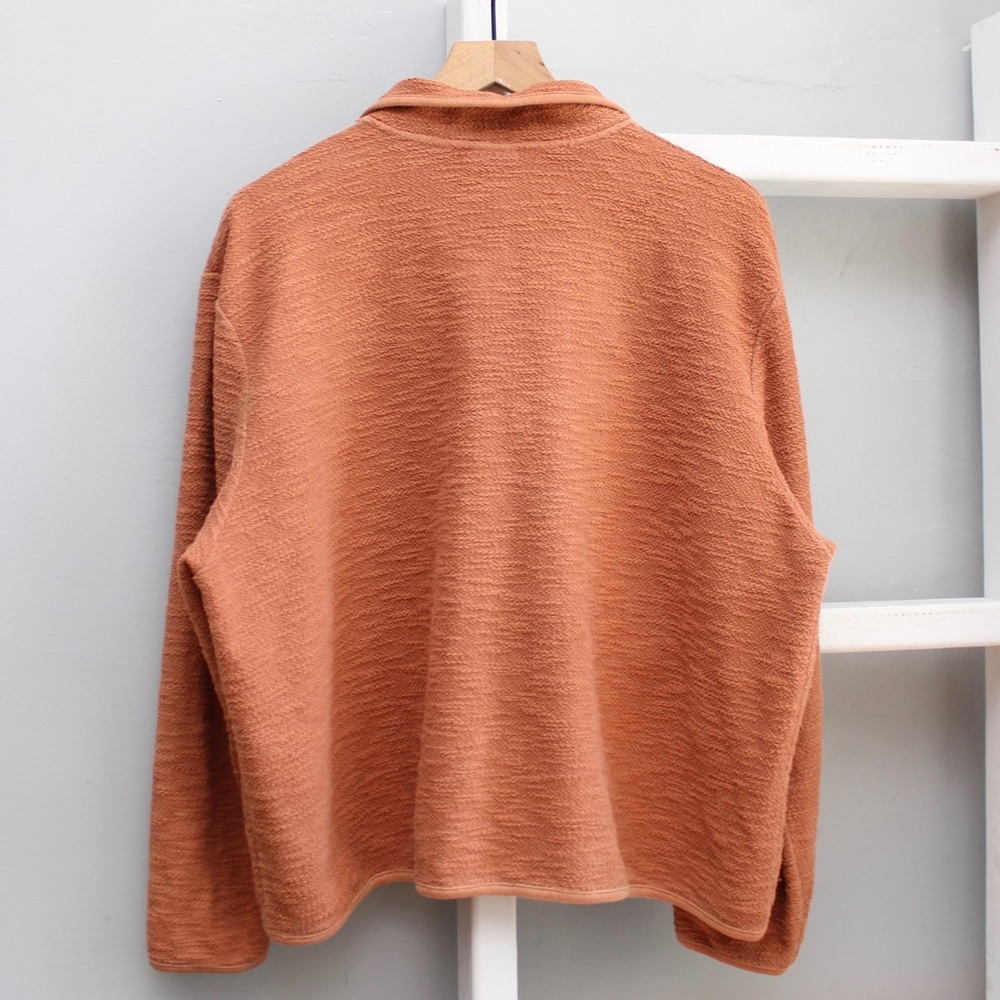 Earth Creations Orange Button-Up Sweater Jacket - Picture 2 of 7